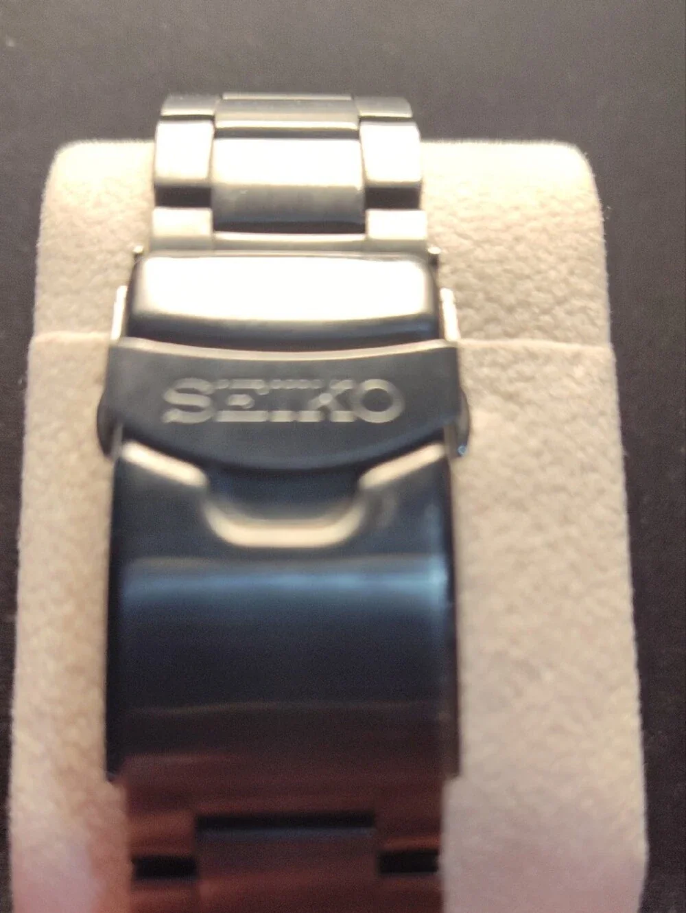 Seiko Black Dial Stainless Steel Limited Edition Watch